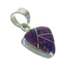 Genuine Sterling Silver And Magenta Turquoise Southwest Jewelry Pendant YX67066